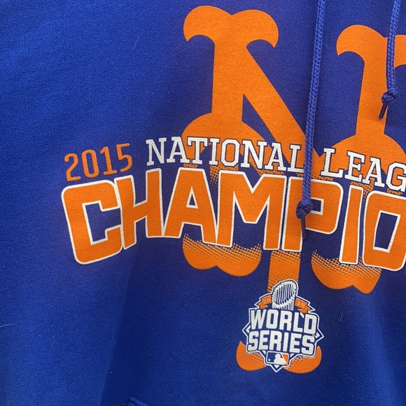 2015 National league champions mets blue hoodie size: Medium - Picture 2 of 7